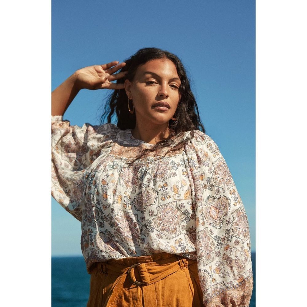Anthropologie Flora Silk Blouse